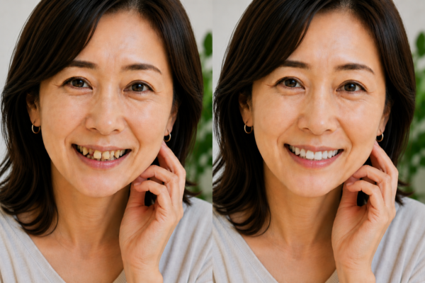 40代から気になる口元の「老け見え」とは？原因と改善方法｜神戸のホワイトニングサムネイル